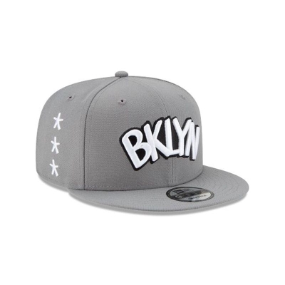 Brooklyn Nets Gorra | New Era NBA Statement Edition 9fifty Snapback Cap Mexico - Grises